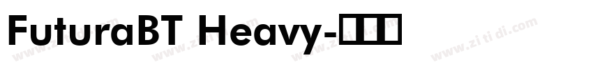 FuturaBT Heavy字体转换